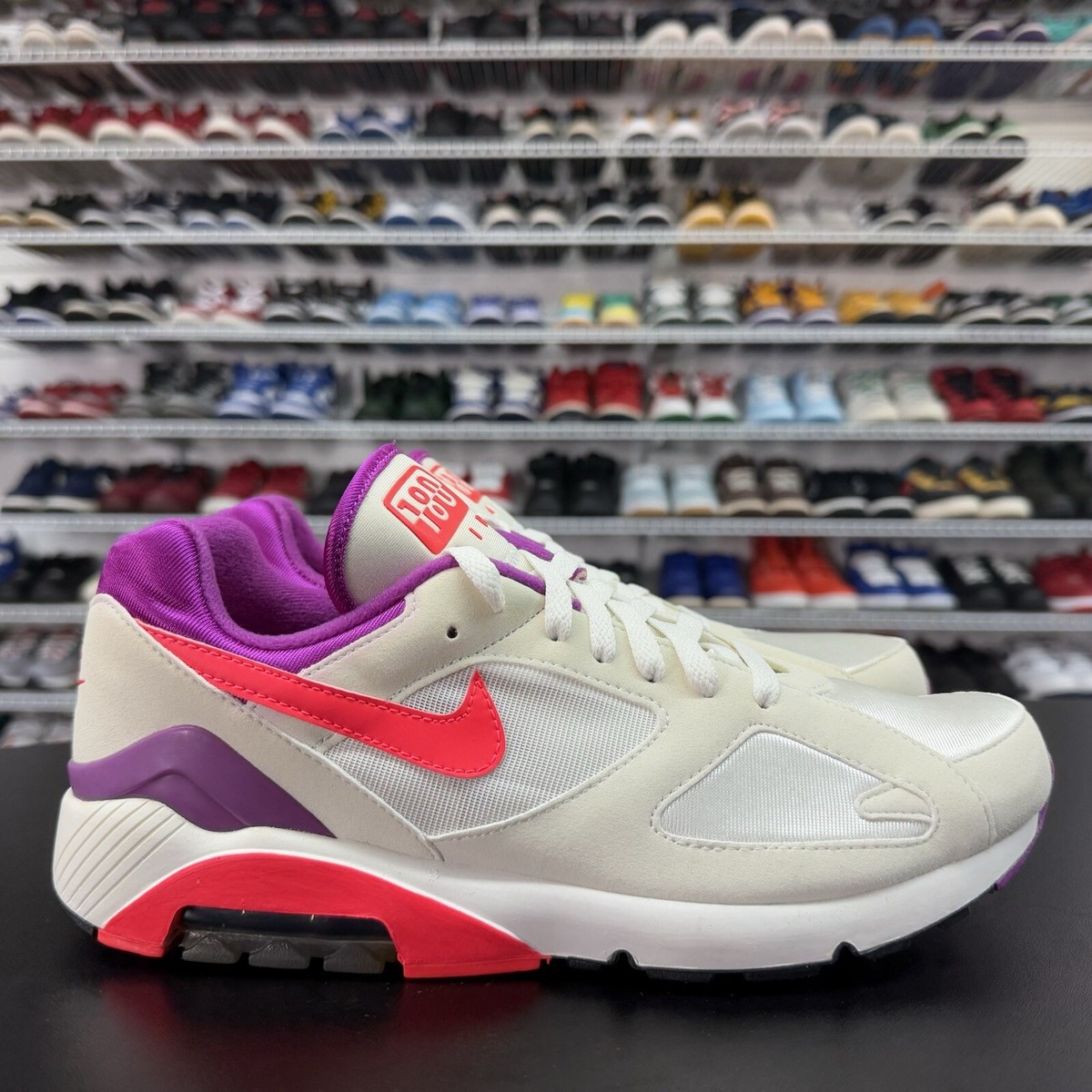 Nike Air Max 180 QS Summit White Crimson 626960-165 Men's Size 10