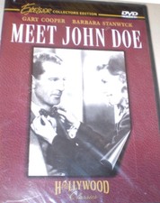 NEW Meet John Doe DVD Gary Cooper, Barbara Stanwyck JON 1941 MOVIE Frank Capra