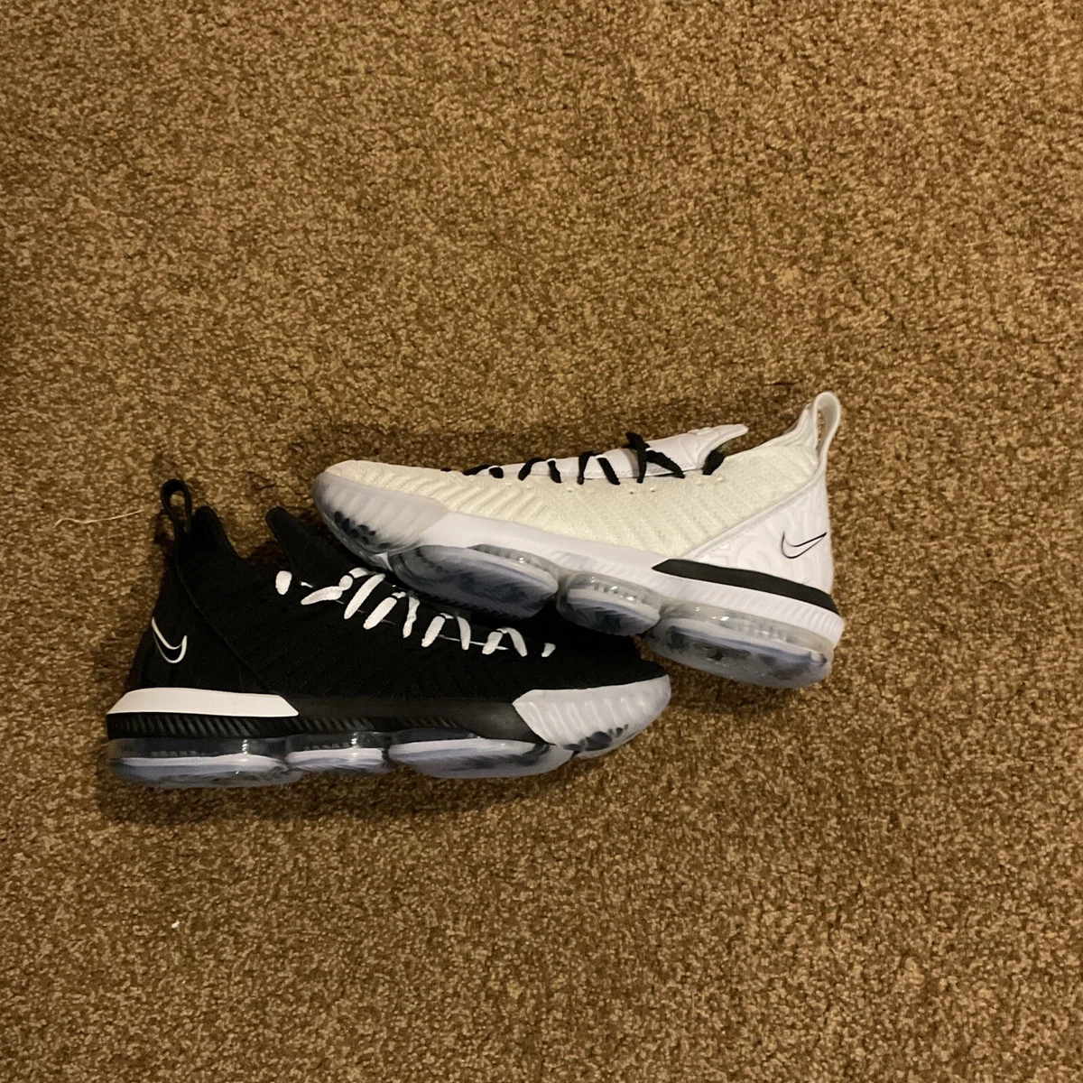 Preços baixos em Nike LeBron 16 Equality - Black White | eBay