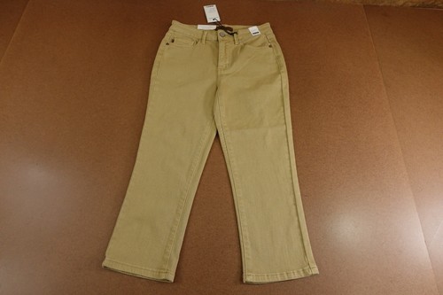 Judy Blue Juniors Size 3 Khaki Denim High Rise Straight Leg Crop Jeans NWT
