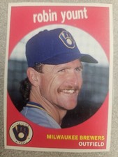 1989 Baseball Card Magazine '59 Topps #33 Robin Yount Milwaukee Brewers