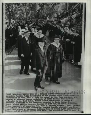 1956 Press Photo Honorary Degree Recipients at Harvard University in Cambridge