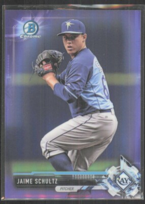 2017 Bowman Chrome Prospects Purple Refractor Jaime Schultz /250 #BCP133
