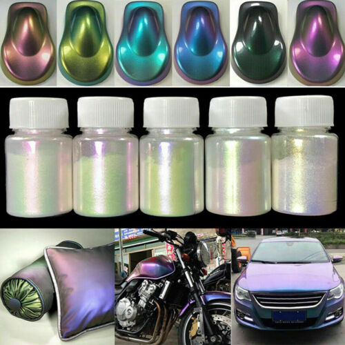 3pcs Chameleon Pigment Powder Pearl Automotive Crafts Paint Pigment Shimmer  - Foto 1 di 11