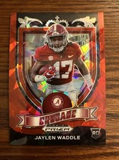 2021 Prizm Draft Picks Jaylen Waddle Crusade Red Ice RC #169 Dolphins Alabama