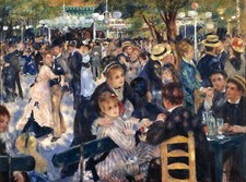 Moulin Galette by Pierre-Auguste Renoir Giclee Fine Art Print Repro on Canvas