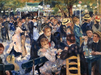 Moulin Galette by Pierre-Auguste Renoir Giclee Fine Art Print Repro on Canvas