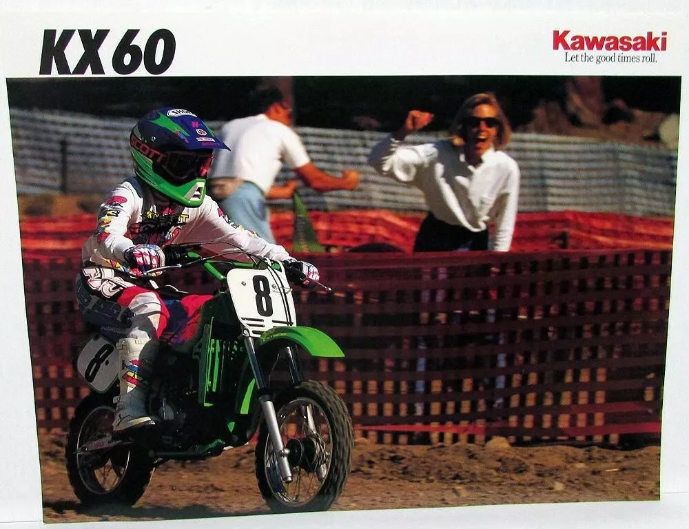 1992 Kawasaki KX 60 Motorcycle Dirt Bike Sales Brochure Data Sheet