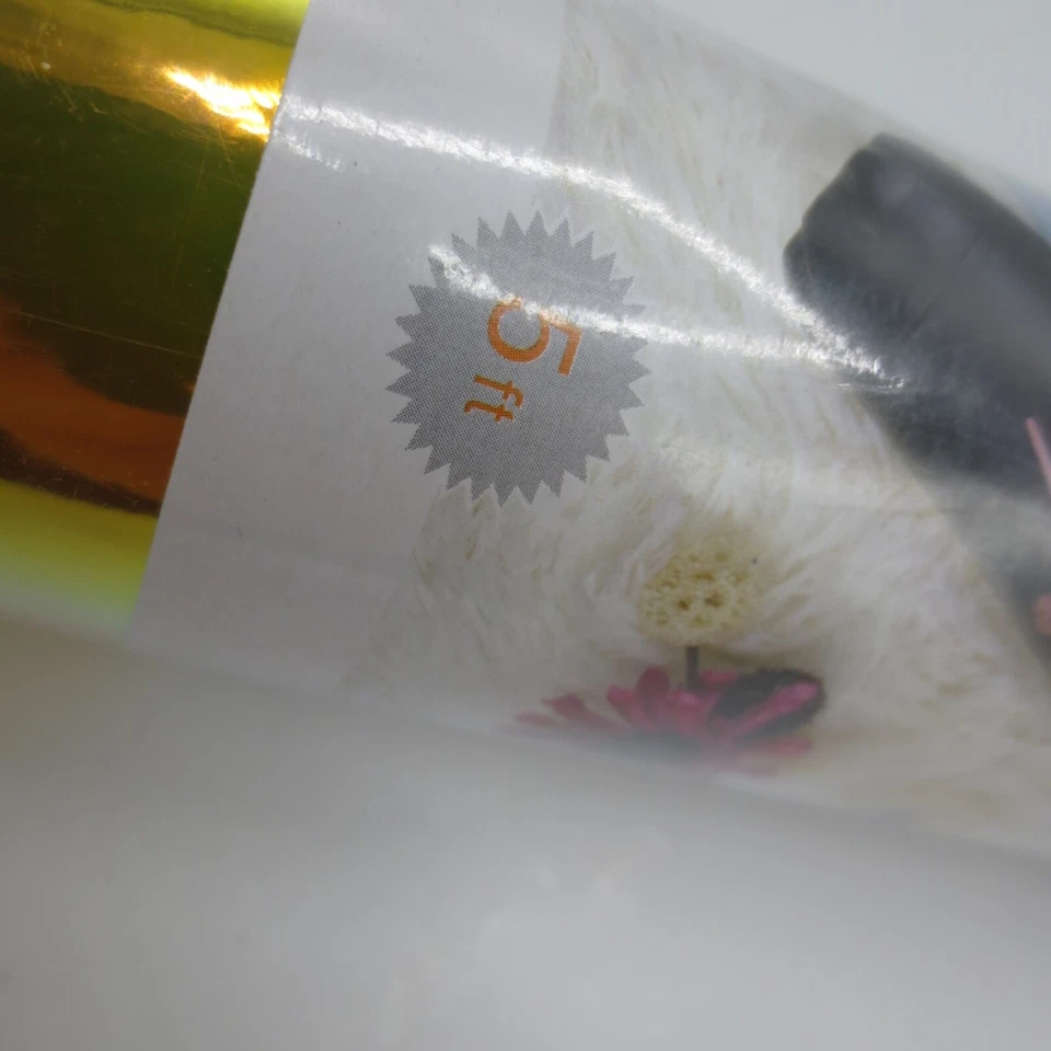 Yellow Pink  Holographic Adhesive Vinyl Roll 12"x60" - Image 4 of 4