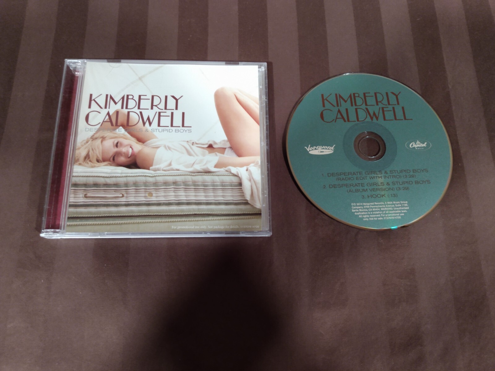 DESPERATE GIRLS & STUPID BOYS by KIMBERLY CALDWELL-Rare PROMOTIONAL CD Single-CD