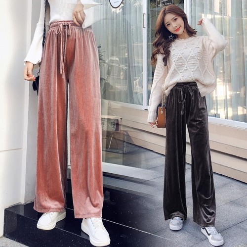 Wide Leg Casual Flared Loose Pants | eBay