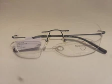 Naturally Rimless NR 374 Navy Rimless Eyeglass Frames 51  19 140 $102