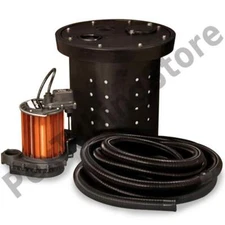 Crawl Space Sump Pump Kit, 1/3 HP, 115V