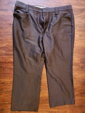 Brown Sheplers Mens Pants Size 40 Pearl Snap Button 1970s vtg country western