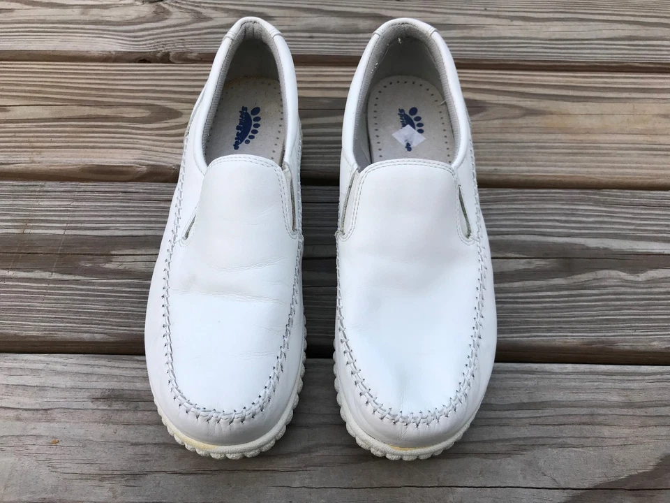 Spring Step Women Shoe Darla White Leather Upper Loafer Size 10M - Image 3 of 4