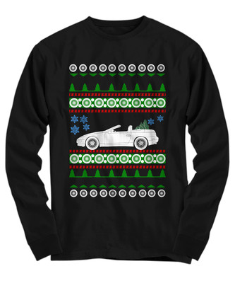 Nissan 300z Convertible Ugly Christmas Sweater Z32 300zx - Long Sleeve Tee
