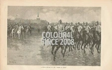 CHAMP DE MARS SOLDIER ARMY 1889 OLD  ART ILLUSTRATION PRINT  