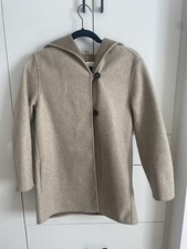 Mango Girls Brown Hooded Coat Button Size 11/...