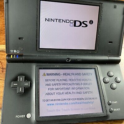 Nintendo DS DSi Original Console Black With Stylus & Charger + Hard Case  TESTED