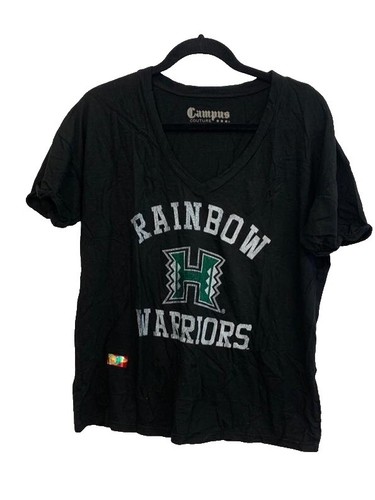 University Of Hawaii Braddahhood T-Shirt Green M s bows rainbow