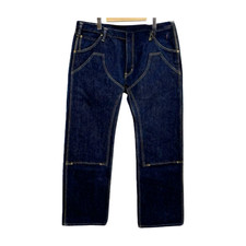 Iron Heart Double Knee Logger Jeans W40 Indigo Selvedge Denim From Japan Used
