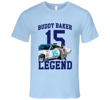 Buddy Baker Racing Legend Auto 15 T Shirt