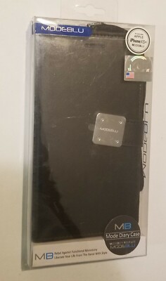 ModeBlu Diary Wallet Case for iPhone XS Plus - Black