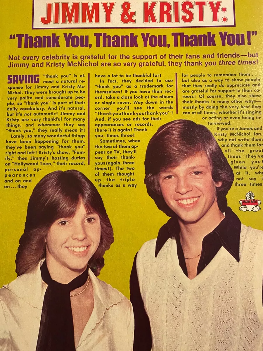 Kristy McNichol, Full Page Vintage Clipping