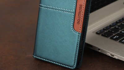 RFID Flip Magnet PU Leder Wallet Handy Tasche Schutz Hülle Bumper Etui Case *