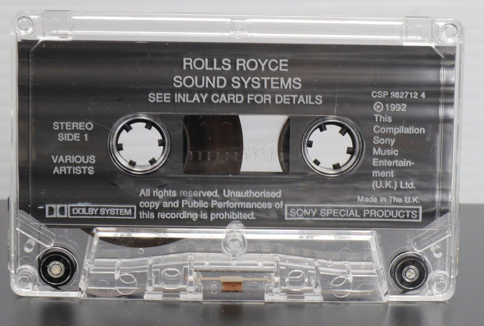 BENTLEY/ ROLLS ROYCE SOUND SYSTEM demonstration TAPE - Rare - CSP 982712-4