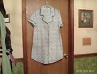 Pembroke Welsh Corgi Night Shirt Women'S Size Medium Blue With Corgi Motif