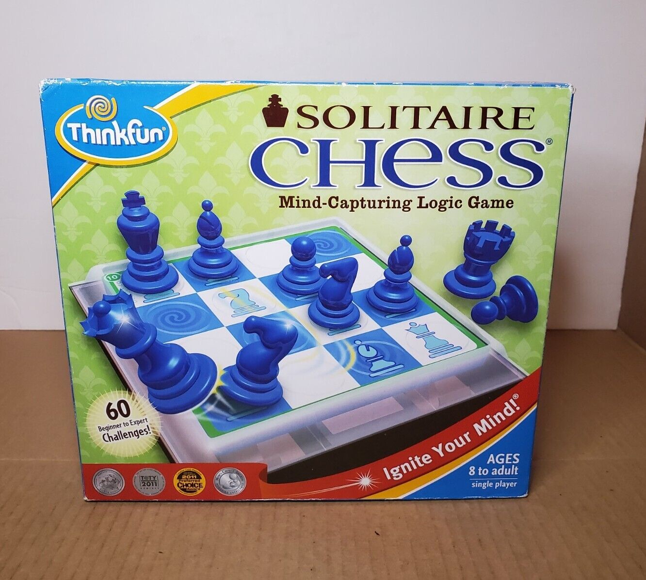 2010 ThinkFun Solitaire Chess Logic Puzzle Board Game for sale online