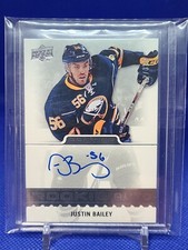 2016-17 Upper Deck Premier Auto Rookie Justin Bailey /399 Buffalo Sabres 