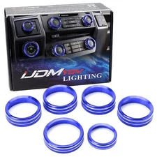 iJDMTOY 6pc-Set Blue Aluminum Air Conditioner Stereo Volume/Tune Trailer/4WD ...