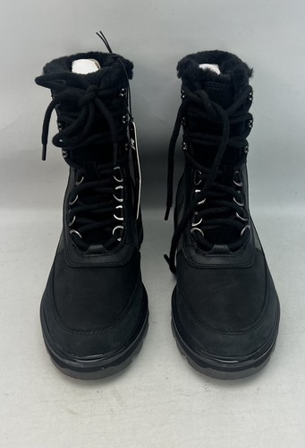 Sorel Womens LENNOX LACE COZY STKD Jet Black Waterproof Boots UK 4 , EU 37 US6 - Picture 10 of 19
