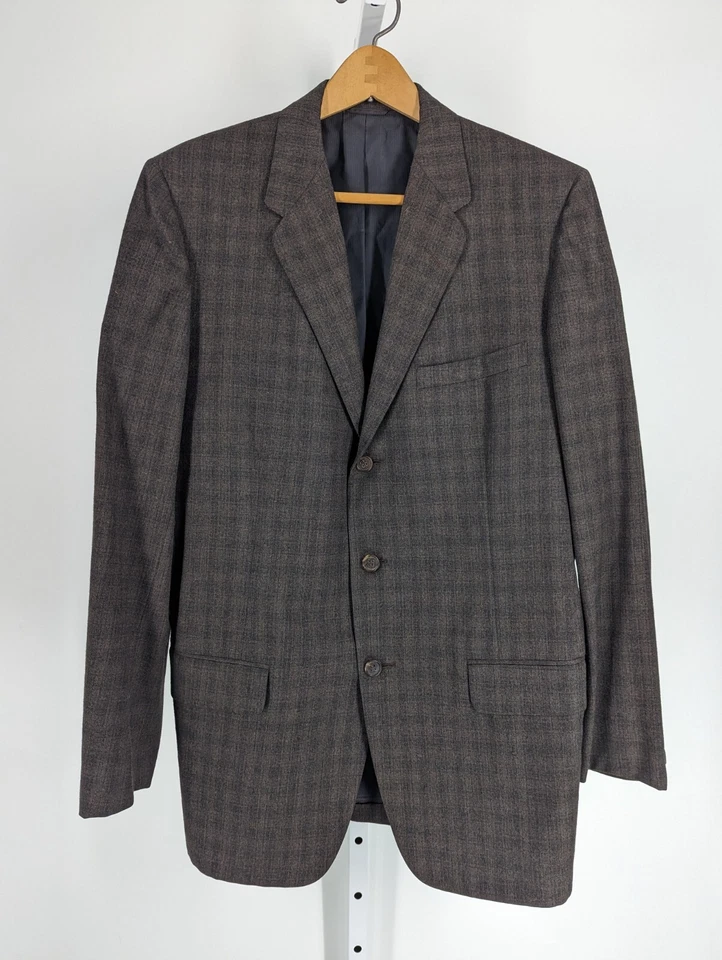 Rogers Peet & Co Vintage 50s Plaid Check Wool Blazer Sportcoat Union Label Size - Image 2 of 4