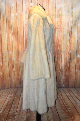 Vintage 1978 Women Cream L'Elegante Tourmaline Mint Coat Size M - Picture 8 of 18