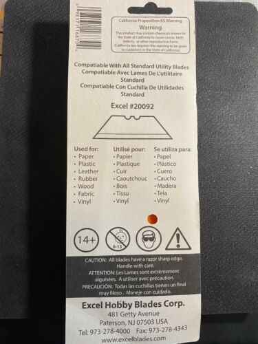 Excel Klingen 16870 K870 Kunststoff Allzweckmesser-Messer Mehrzweck Kunststoff-Set 3 - Bild 2 von 2