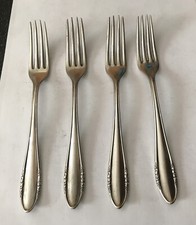 4 Solingen Zwillingswerk Silver Plate 18cm J.A Henckels Dessert Forks  Cutlery