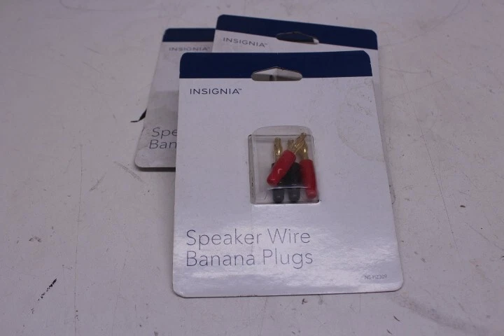Insignia speaker wire banana plugs sales
