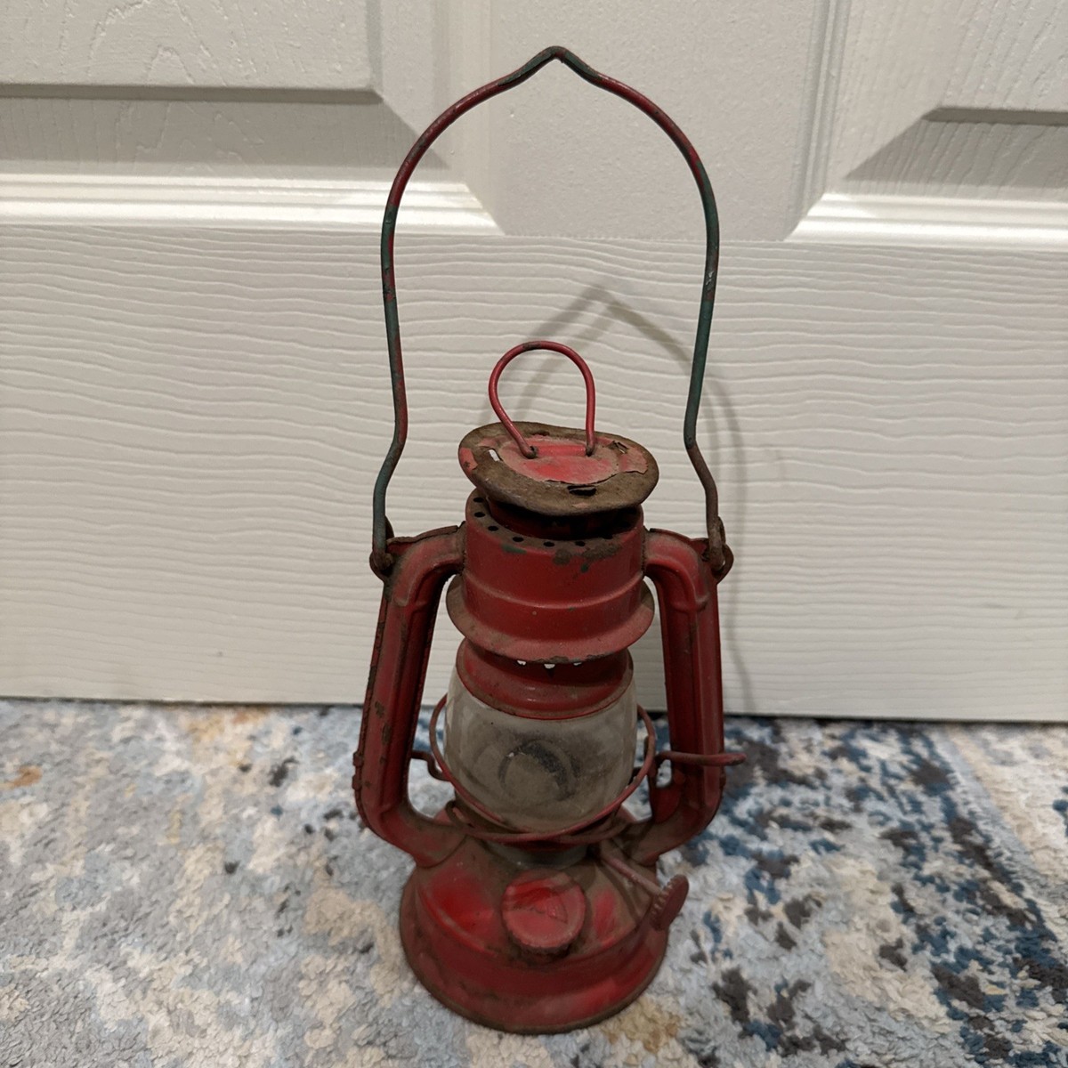 Vintage Winged Wheel Lantern Red No. 350 Made in Japan Kerosene