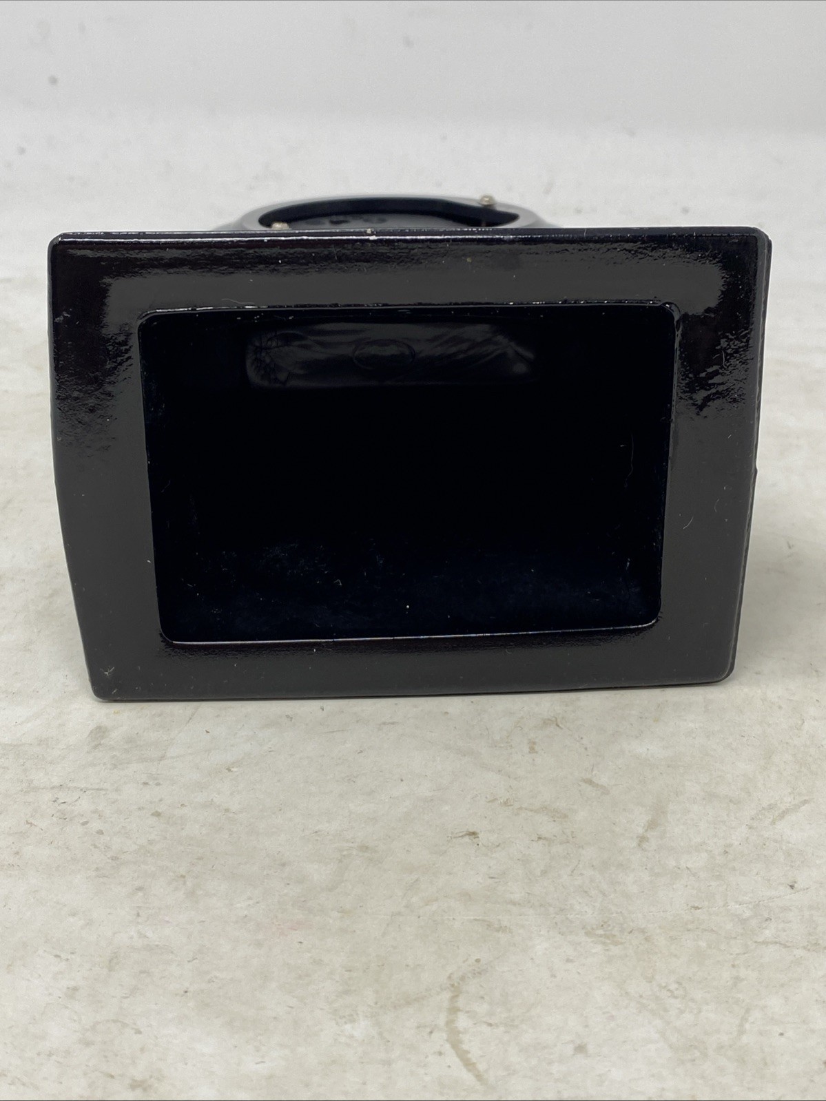 Fenton Clock Black And Gold - Test & Works - Missing Battery Cover