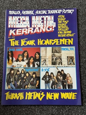 MEGA METAL KERRANG NO 7 1987 METALLICA VIO-LENCE MOTORHEAD STUPIDS GAYE BYKERS
