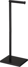 Free Standing Bathroom Toilet Paper Holder Stand with Reserve, Stainless Steel P
