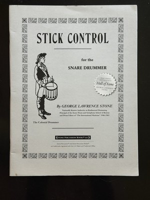 Stick Control for the Snare Drummer by George Lawrence Stone 1946 48p MPN 32749