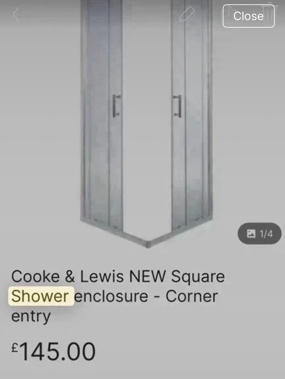 Corner Shower Enclosure