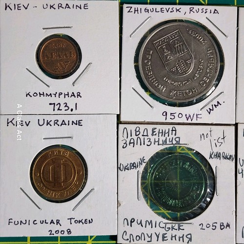Lot of 10 Vintage Foreign World Tokens - Our B2136 - Picture 2 of 7