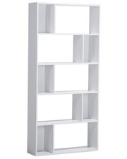 Image of 5 Tier Bookcase White ORILLA