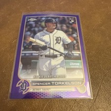 Spencer Torkelson 2022 Topps Chrome Update Purple Refractor #USC157 Rookie