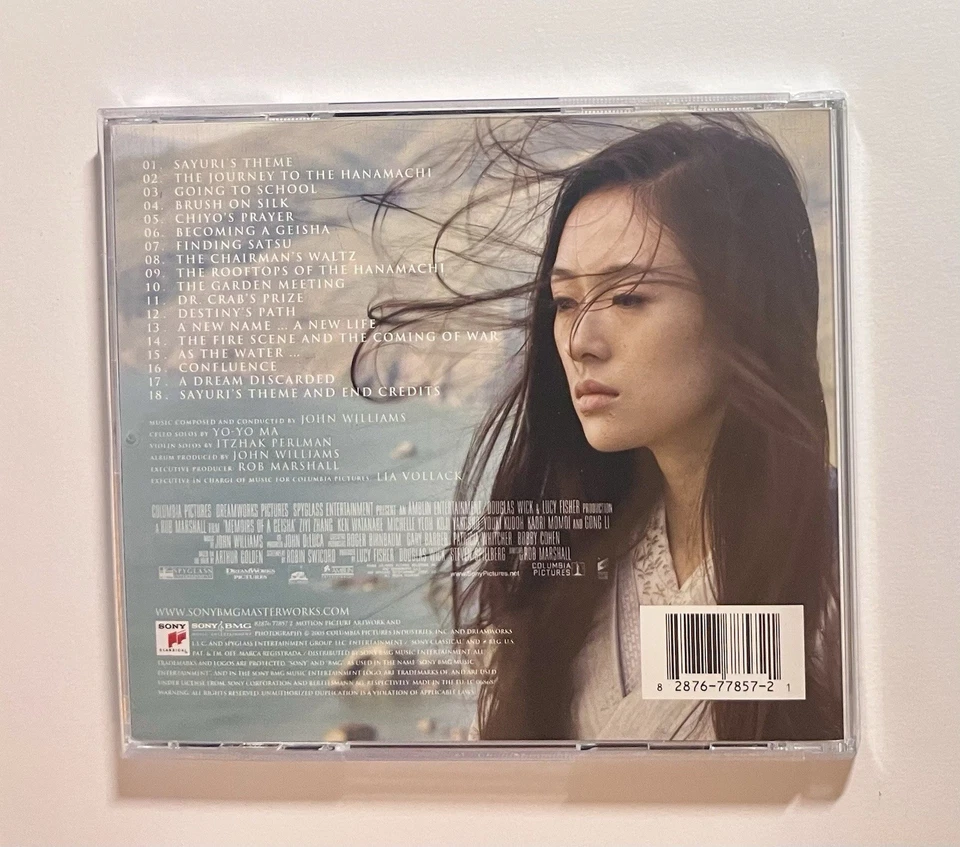 Memoirs Of A Geisha CD Soundtrack, Yo-Yo Ma, Itzhak Perlman, John Williams Score - Image 3 of 3